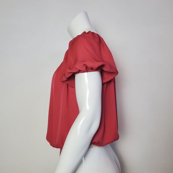 Joie Pink 100% Silk Balletcore Blouse - Picture 5 of 8